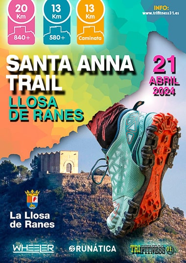 Cartel Santa Anna Trail de La Llosa de Ranes