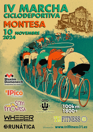 Cartel IV Marcha Ciclodeportiva de Montesa