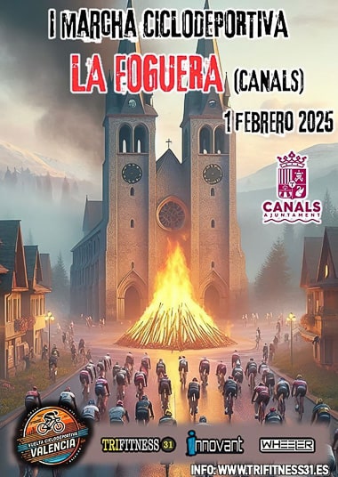 Cartel I Marcha Ciclodeportiva La Foguera de Canals